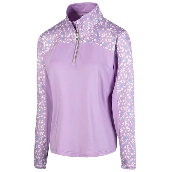 Island Green Dames/Dames Bloemen Base Layer Top (Paars) - Image 1