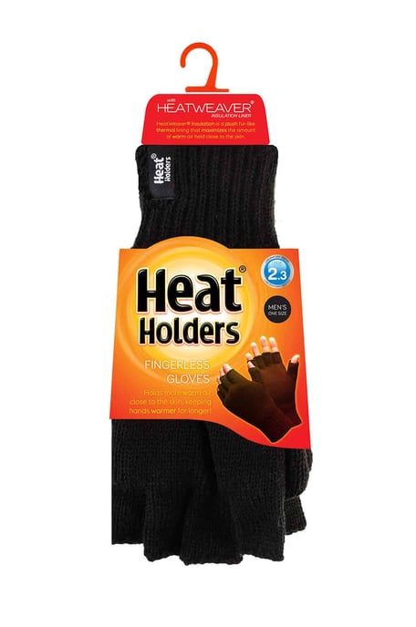 Heat Holders - Thermische vingerloze herenhandschoenen - Zwart - Image 2