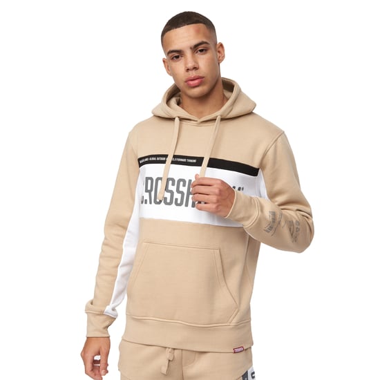 Crosshatch Mens Silomane Hoodie (Stone) - Image 1