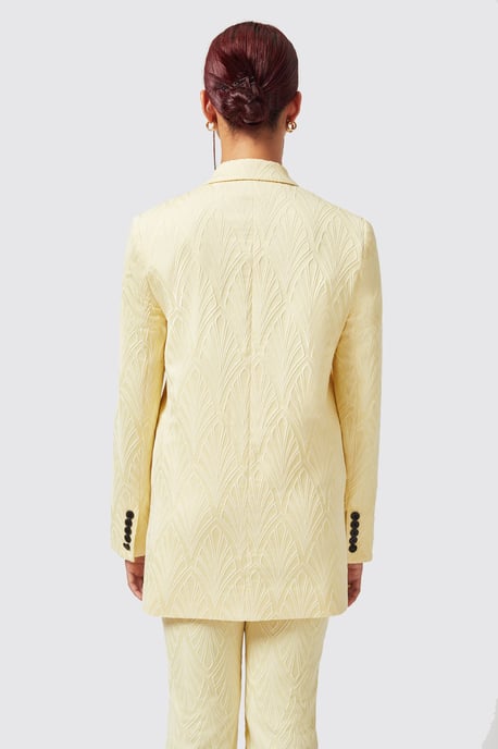 Fiore Slim Fit Yellow Jacket