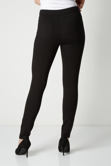 Zip Detail Stretch Trouser