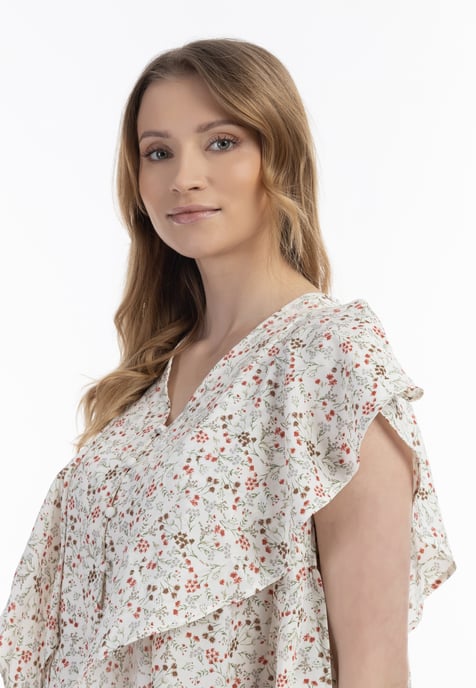 usha short sleeve blouse