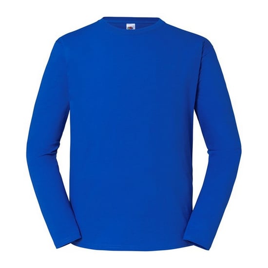 Fruit of the Loom Mens Iconic 195 Premium Ringspun Cotton Long-Sleeved T-Shirt (Royal Blue)
