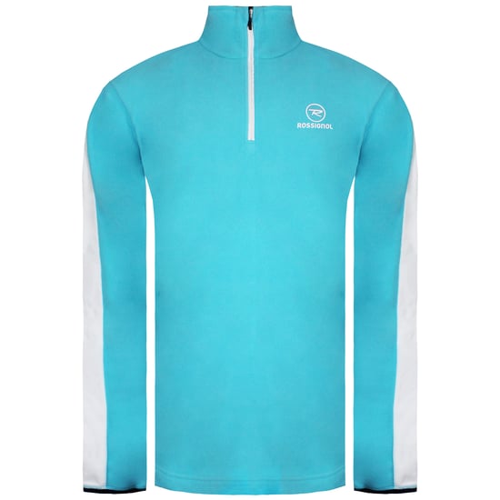 Rossignol Long Sleeve Half Zip Up Blue Mens Micro Fleece Sweaters RL3ML12 771