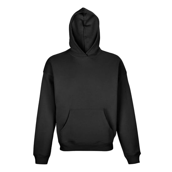 SOLS Unisex Adult Connor Organic Oversized Hoodie (Zwart) - Image 1
