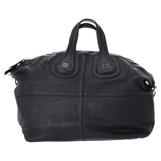 Givenchy Large Nightingale Satchel Handbag in Black Goatskin Leather - Image 1