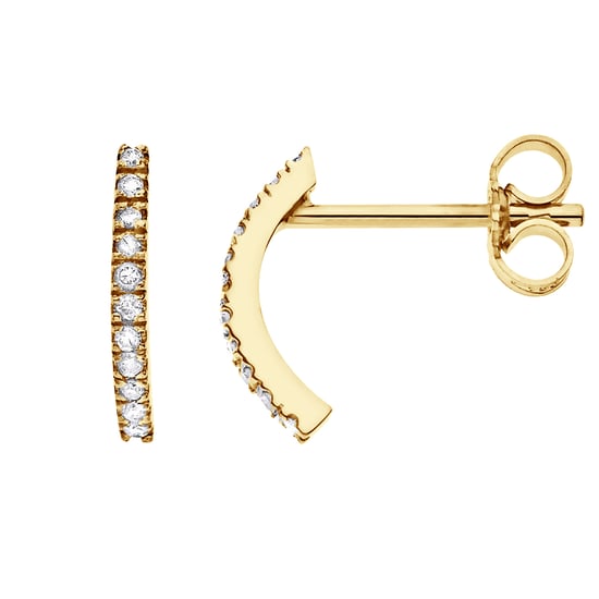 DIADEMA - Earrings - Diamonds - Yellow Gold