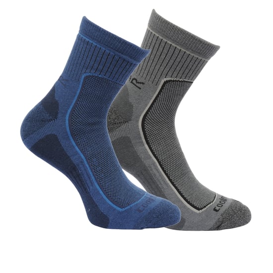 Regatta Great Outdoors Mens Cushioned Active Lifestyle Walking Socks (Pack Of 2)