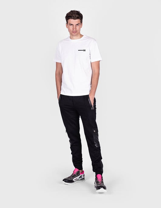 Les Hommes T-shirt Typography Men's Black - Image 2
