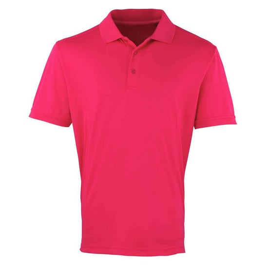 Premier Heren Coolchecker Pique Poloshirt (Heet Roze) - Image 1