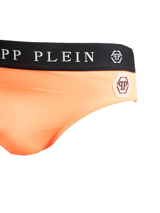 Philipp Plein Swimming Trunks Men's Orange - Image 4
