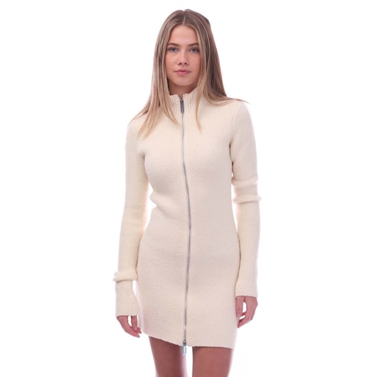 Women's Off White Micro Bounce Mini Dress in White