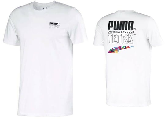 Puma x Mens Tetris Short Sleeve White T-shirt 597138 02