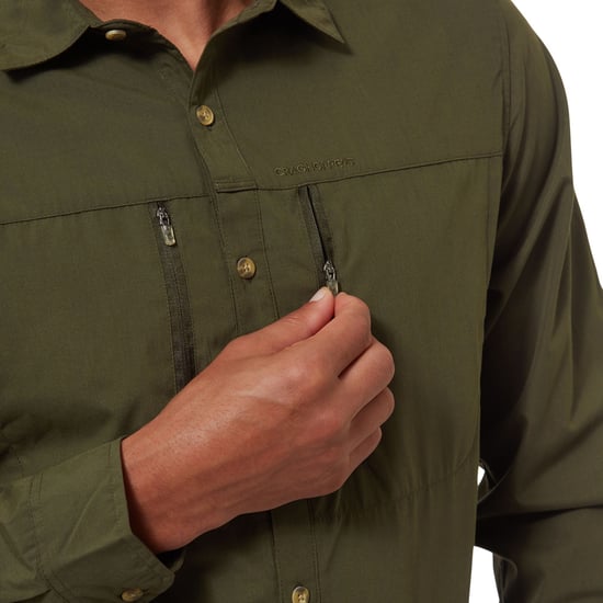 Craghoppers Mens Kiwi Boulder Shirt (Dark Khaki) - Image 4