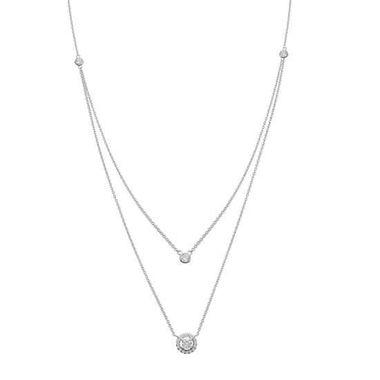 Orphelia Women's 925 Sterling Silver Necklace - Silver ZK-7492