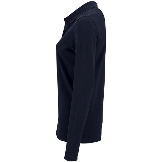 SOLS Womens/Ladies Perfect Long Sleeve Pique Polo Shirt (French Navy)