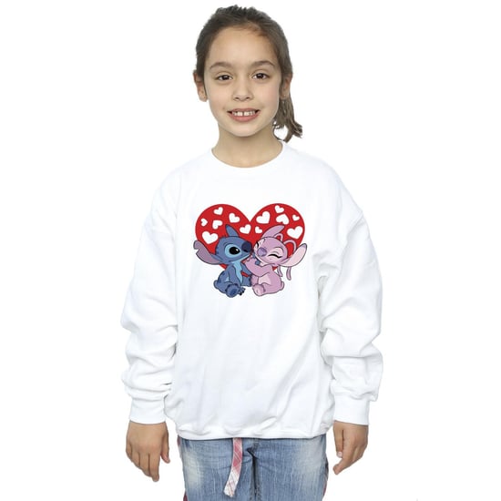 Disney Meisjes Lilo & Stitch Harten Sweatshirt (Wit) - Image 2
