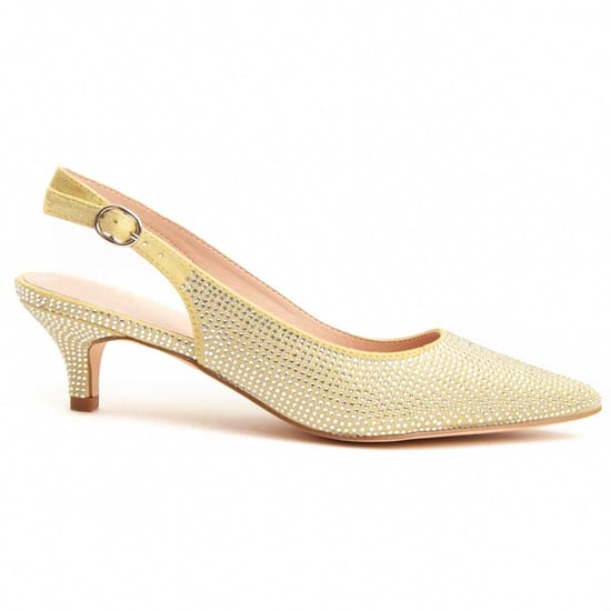Montevita Heel Shoe Festshoe5 Yellow - Image 1