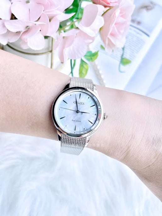 Citizen L Series Dames Zilveren Horloge EM1150-86D - Image 3