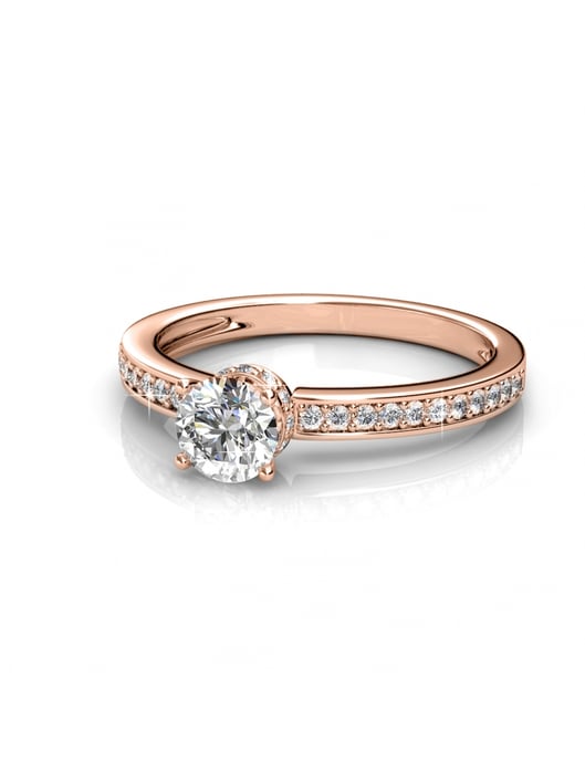 Elise Ring - Rose Gold and Crystal - Image 3