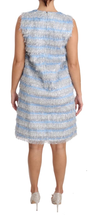 Dolce & Gabbana Kvinnors Light Blue Silver Skift Klänning - Image 2