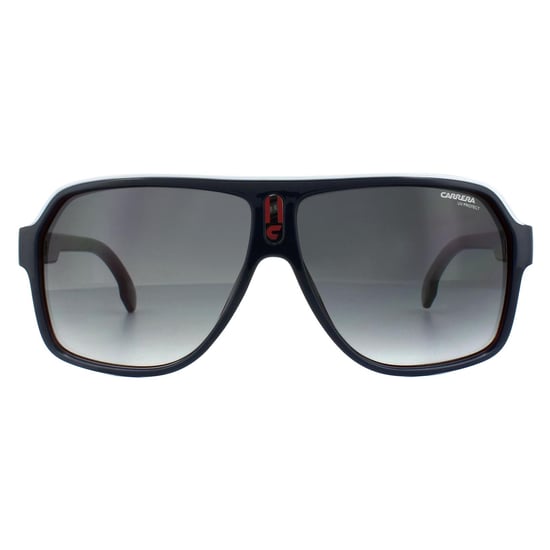 Carrera Aviator Unisex Blue Red White Dark Grey Gradient Sunglasses