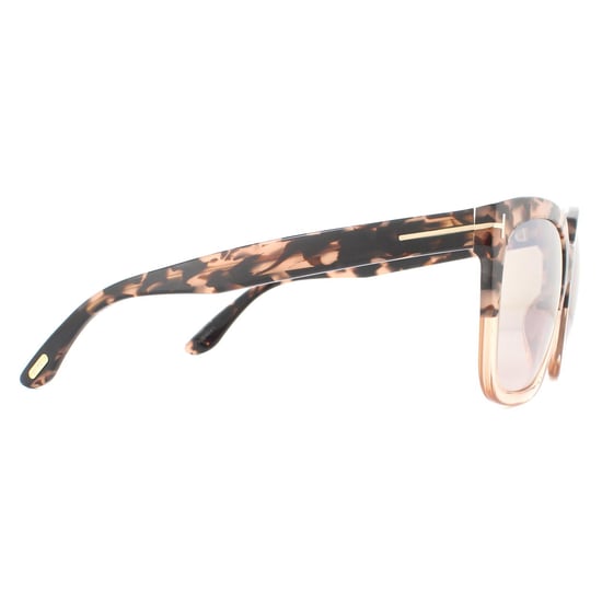 Tom Ford Sunglasses Amarra FT0502 55G Pink Havana Brown Mirror - Image 4