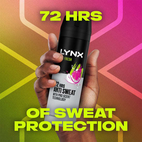 Lynx Anti-Perspirant Epic Fresh 72H Sweat & Odour Protection Deodorant, 3x200ml