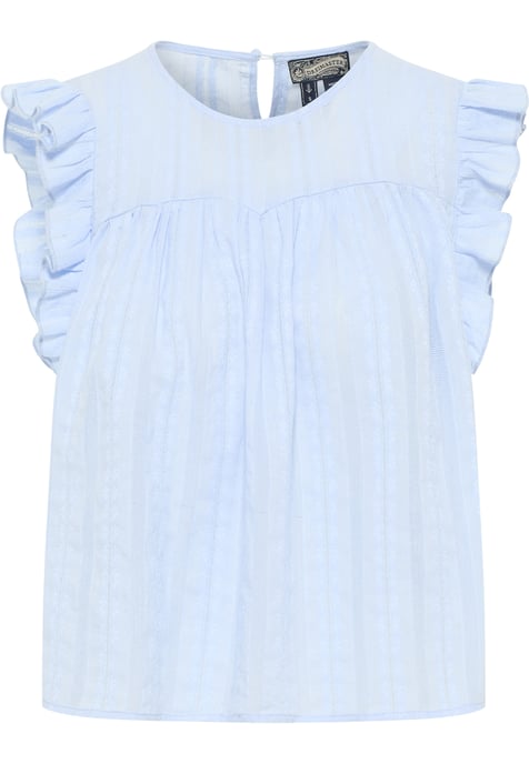 Dreimaster Blouse Dames lichtblauw - Image 1