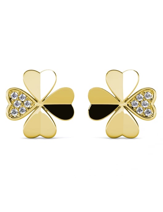 Parure et Coffret Klöverblad - Doré et Cristal - Image 5