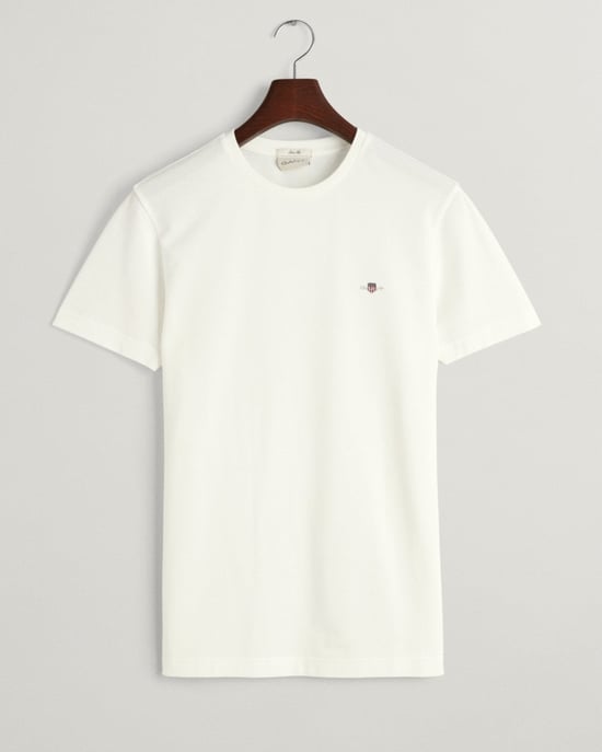 GANT Mens Slim Pique Short Sleeve T-Shirt