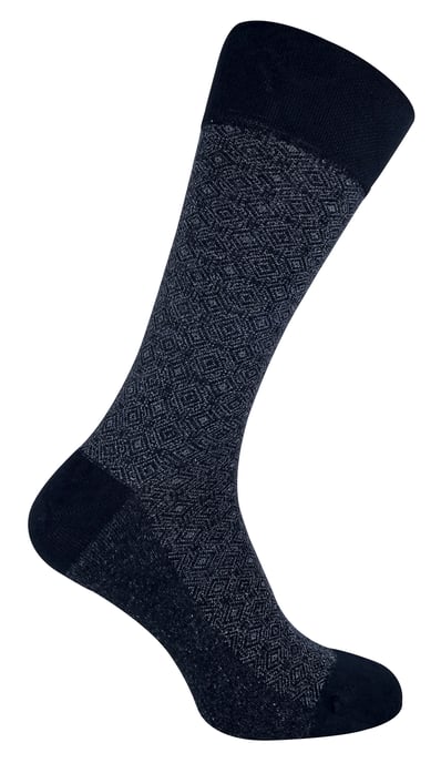 SOCK SNOB - Mönstrade formella bambustrumpor för herrar - Style 03 - Image 1
