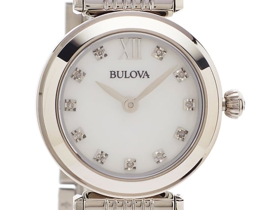 Bulova Womens Bulova 96S167 Ladies Diamond Set Bracelet Watch