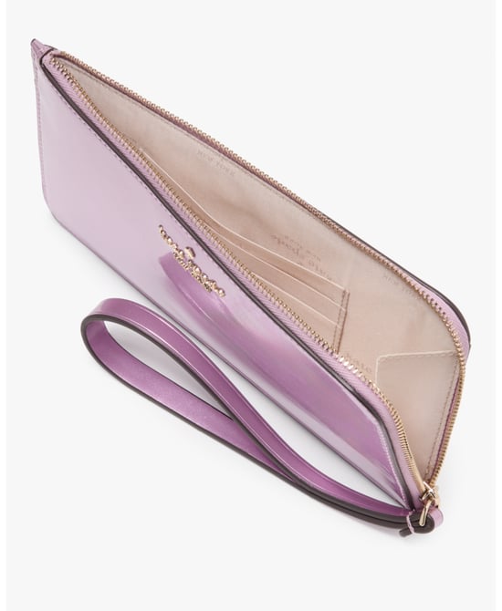 Lucy Patent Fabric Medium L-Zip Wristlet