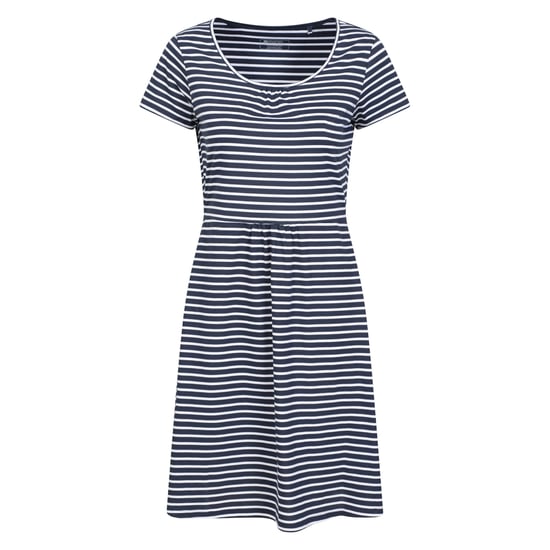 Mountain Warehouse Womens/Ladies Essentials Lora Stripe Skater Dress (Blue) - Image 1