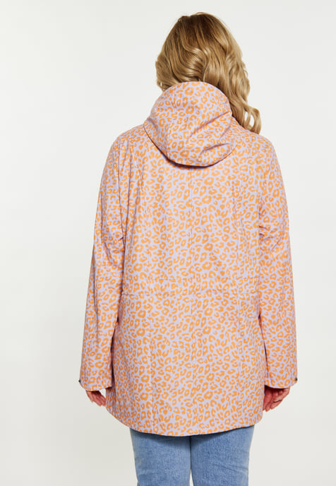 Schmuddelwedda Grote maat regenjas Dames Pastel Lavendel Oranje Leeuw - Image 4