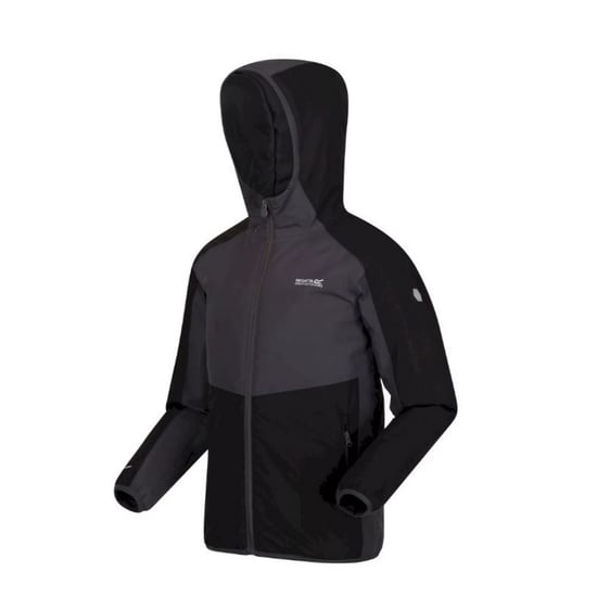 Regatta Childrens/Kids Volcanics VI Waterproof Jacket (Black/Dark Grey) - Image 3