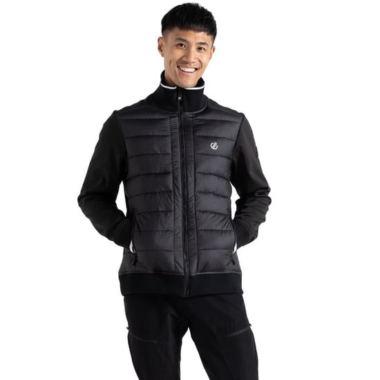 Dare 2B Mens Frost Quilted Hybrid Jacket (Black)