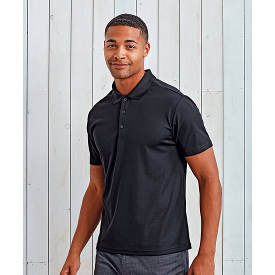 Premier Heren Duurzaam Poloshirt (Zwart) - Image 4