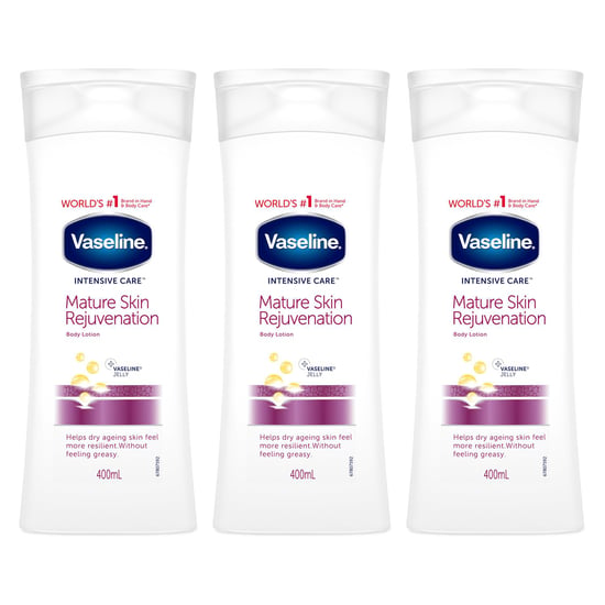 Vaseline Intensive Care Body Lotion Mature Skin 400ml, 3 Pack
