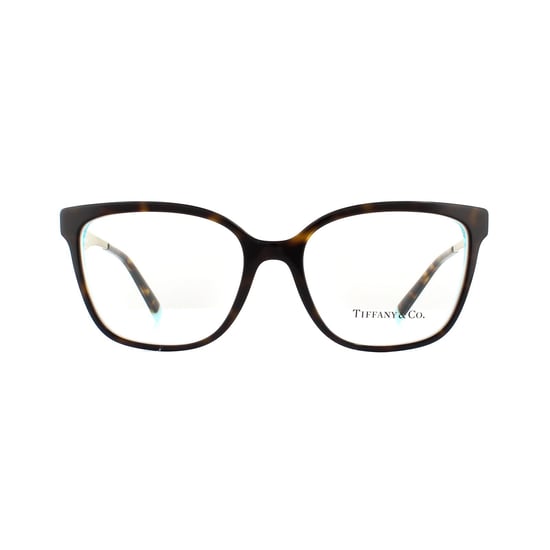 Tiffany Square Havana White Blue Womens Glasses Frames