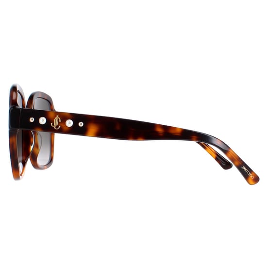 Jimmy Choo Square Womens Dark Havana Brown Gradient Rella/G/S