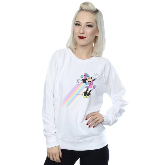 Disney Womens/Ladies Minnie Mouse Whoosh Sweatshirt (White)
