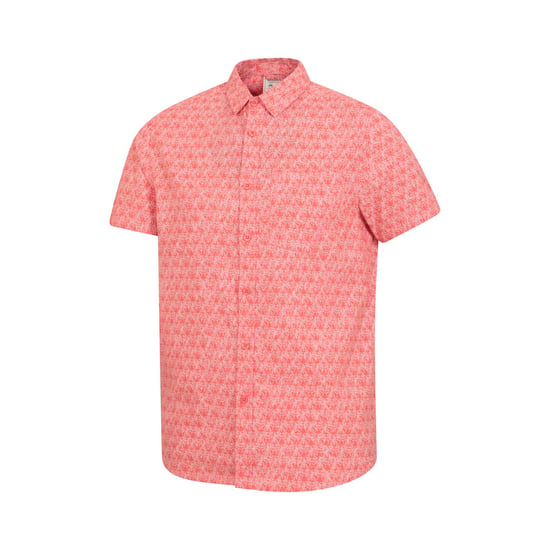 Mountain Warehouse Mens Preston Illustration Leaves Shirt (Coral) - Image 3
