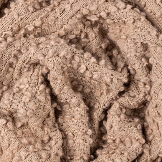 Höem Arvo Boucle Yarn Woven Fringed Throw