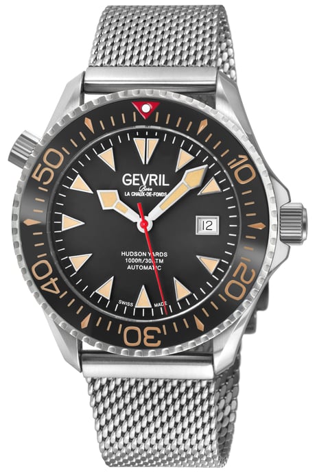 Gevril Men's Hudson Yards Swiss Automatic Brown Watch - Image 1