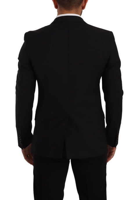 Dolce & Gabbana Herrars svart slim fit väst 2-knapp MARTINI kavaj - Image 2