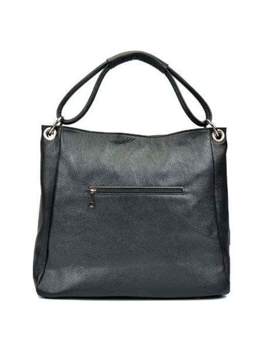 Anna Luchini SS22 AL 1071 Black Leather Bag - Image 2