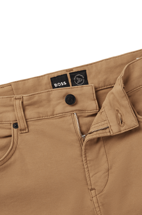 Men's Boss Slim-Fit Jeans in Beige