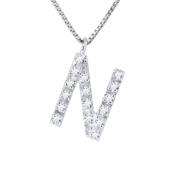 DIADEMA - Necklace with Diamonds - N - White Gold